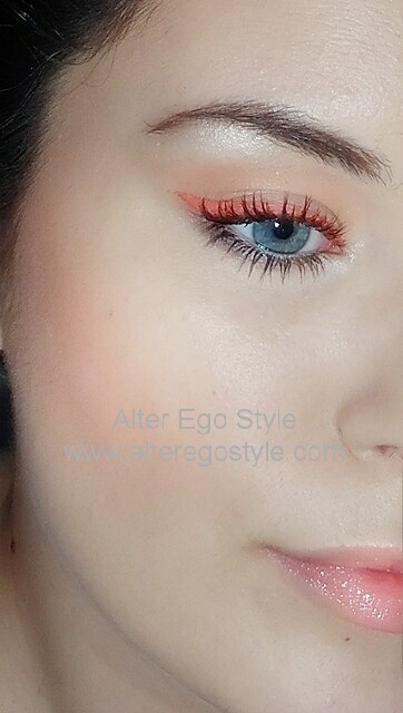  Loreal Mascara on Orange Neon Eyeliner   Alter Ego Style